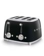 Smeg TSF03BLUK Toaster, Black
