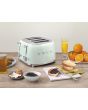 Smeg TSF03PGUK Toaster, Green