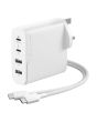 Alogic WCG4X100-UK 100W Rapid Power 4 Port USB-C Gan Charger White