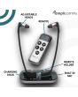 AMPLICOMMS TV3500 TV Earphones Plug And Play Black