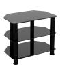 AVF SDC600BB Glass Tube Stand 600 Blk Blk Black