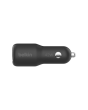Belkin CCB005BTBK Dual Car Charger Is USB-C Pd 3.0 + USB-A Black