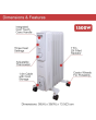 Benross 42690 1500 Watt Oil Filled Radiator White