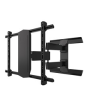 BTech BT8229 Double Arm Flat Screen Wall Mount With Ultraglide Tilt & Swivel Black