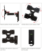 BTech BTV503 Single Arm Flat Screen Wall Mount, Screen Size: Up To 47” Black