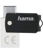 Hama 00114975 'C Turn' 16GB Type-C USB Flashpen Black/Silver