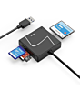 Hama 00200148 USB Card Reader Sd, Microsd, Cf, Ms, 4-In-1 Black