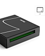 Hama 00200148 USB Card Reader Sd, Microsd, Cf, Ms, 4-In-1 Black