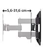 Hama 00220822 Full Motion TV Wall Bracket 19inch- 48inch Black