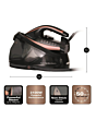 HAMILTON BEACH HB268SGBG Pro Care Steam Generator Iron 3100W Black - Rose Gold
