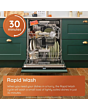 Hotpoint HP2IFC14BN6UK Bi Full Size Dishwasher 14 Place Set 8.9 L 9 Progs With Activedry Black