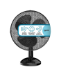 Igenix DF1210BL 12 Inch Desk Fan With 3 Speed Settings Black