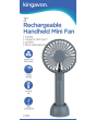 Kingavon FA119 3inch Rechargeable Handheld Mini Fan 3 Speed Grey