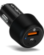 Magix MGX-B-067E 38W Car Charger USB Type-A + USB Type-C Black