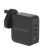 Magix MGXB257B 120W Power Adapter - 3X USB Type-C - 1X USB Type-A Black