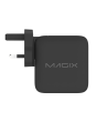 Magix MGXB257B 120W Power Adapter - 3X USB Type-C - 1X USB Type-A Black