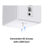 Mercusys MB110-4G 300 Mbps Wireless 4G Lte Router, Nano Sim Card Slot White
