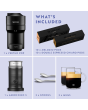 Nespresso ENV90.B Vertuo Pop Coffee Machine Bundle Pack Black