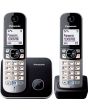 Panasonic KX-TG6812EB Dect Cordless 2Telephones-Silver-Black