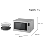 Panasonic NN-CD88QSBPQ 1000W Inverter Microwave, Air Fryer, Grill & Convection Oven Silver