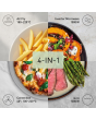 Panasonic NN-CD88QSBPQ 1000W Inverter Microwave, Air Fryer, Grill & Convection Oven Silver