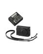 Panasonic TZ80KIT-LE-K Battery + Black Leather Case