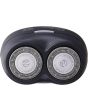 Philips PQ206 Electric Travel Shaver, Cordless Batter-Powered Burgundy Black