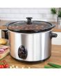Quest 35280 5 Litre Slow Cooker, Removable Crock Pot Stainless Steel