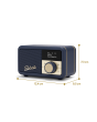 Roberts Radio REV-PETITE2MB Revival Petite 2 Dab+ / FM RDS Portable Radio With Bluetooth. Midnight B