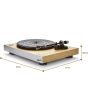 Roberts Radio STYLUSLUXE Direct Drive Turntable With Preamp Wood