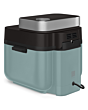 Smeg AFC01EGMUK Dual Flavour Airfryer 7L Matte Emerald Green