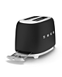 Smeg TSF01BLMUK 50S Style Two Slice Toaster Matte Black