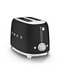 Smeg TSF01BLMUK 50S Style Two Slice Toaster Matte Black