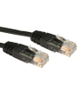 Spire URT-600-HK Moulded Cat5e Patch Cable, Full Copper, 0.25 Metre Black
