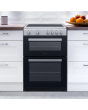 Statesman EDC60S2 60cm Double Oven Electric Ceramic Cooker - Silver