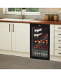 Swan SR12030BN 80L Glass Fronted Under Counter Fridge Black