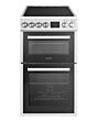 Teknix TKED54W Ceramic Cooker, Double Oven, 50Cm White
