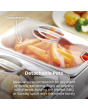 Tower T16150 3-Tray Buffet Server + Plate Warmer Stainless Steel