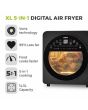 Tower T17051BLK 5 In 1 14.5L Digital Air Fryer With Rotisserie Black