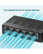 Tp-Link LS1005G 5-Port Gigabit Desktop Switch Litewave Black
