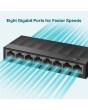Tp-Link LS1008G 8 Port Gigabit Desktop Switch Black