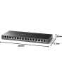 Tp-Link TL-SG116E 16-Port Gigabit Easy Smart Switch Black