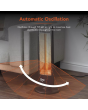 Warmlite WL42013 1Kw Carbon Heater With Oscillation Black