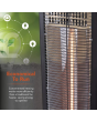 Warmlite WL42013 1Kw Carbon Heater With Oscillation Black