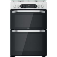 Hotpoint HDM67G9C2CW/UK Double Dual Fuel Cooker - White