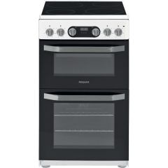 Hotpoint HD5V93CCW/UK Electric Freestanding Double Cooker - White