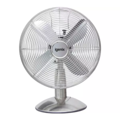 Igenix DF1250 12 Inch Desk Fan Chrome