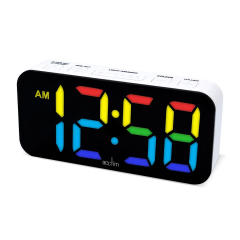 Acctim 16512 Colour Changing Alarm Clock White
