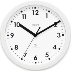 Acctim 74662 Nardo Radio Controlled Wall Clock White