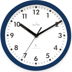 Acctim 74669 Nardo Radio Controlled Wall Clock Blue
